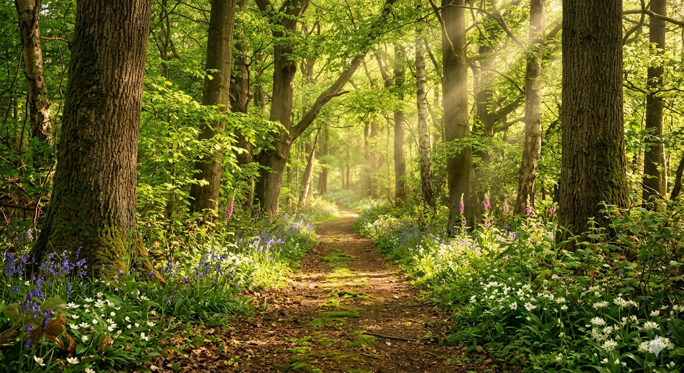Forest path symbolising the journey of Gestalt psychotherapy